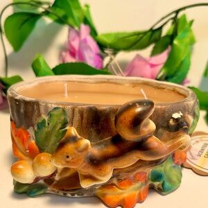 Hand Crafted Vintage Chipmunk Container Scented Candle